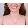 Collana Donna Luca Barra CK2070 In Acciaio Con Stella E Perline Bianche