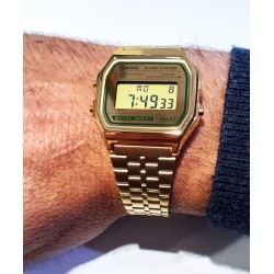 Orologio Uomo Casio Vintage A158WEGV-9AEF Digitale Con Cassa E Cinturino Dorati