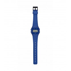 Orologio Uomo Casio Vintage F-91WB-2A1EF Digitale Con Cassa E Cinturino Blu