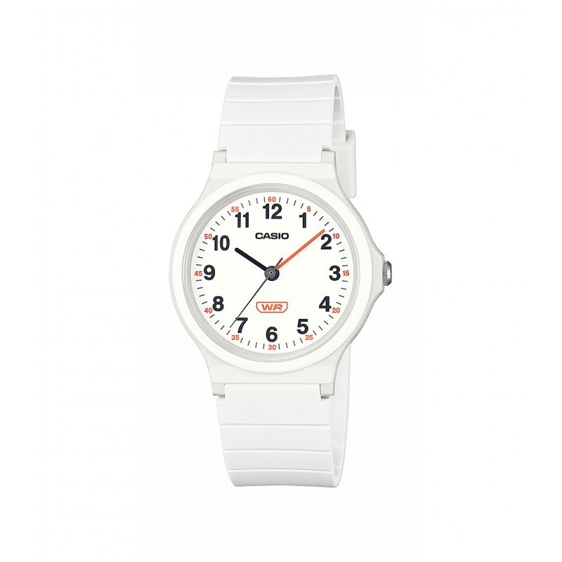 Orologio Donna Casio LQ-24B-7BEF Con Cassa E Cinturino In Resina Bianca