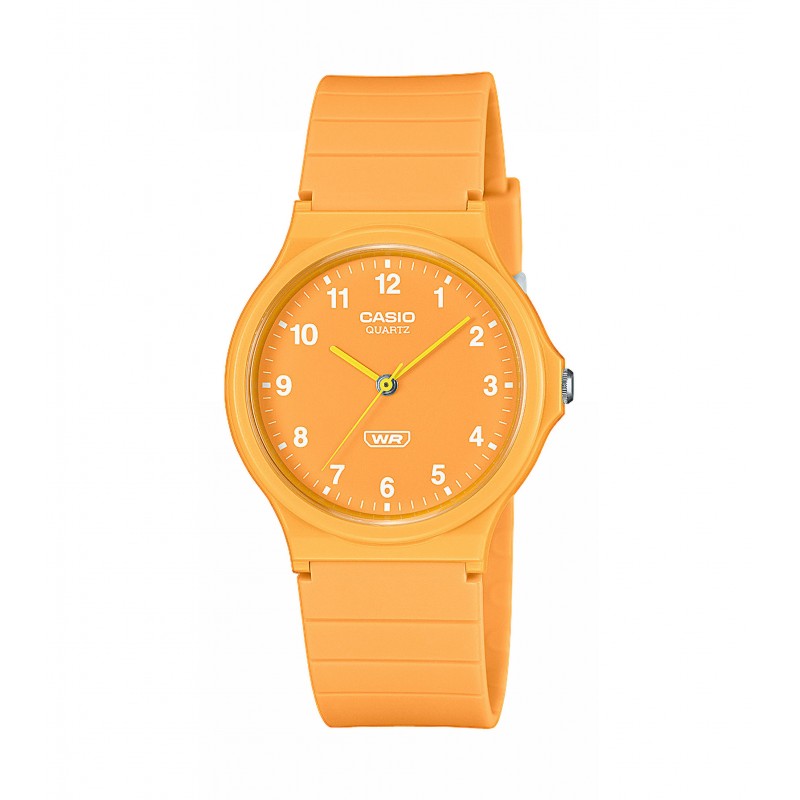 Orologio Unisex Casio  MQ-24B-9BEF Con Cassa E Cinturino In Resina Giallo Ocra