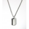 Collana Uomo Liu-Jo MLJ583 In Acciaio Con Pendente Piastra