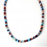 Collana Uomo Liu-Jo MLJ571 In Acciaio Con Pietre Multicolore