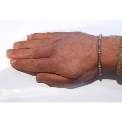 Bracciale Uomo Liu-Jo MLJ589 In Acciaio Con Elementi Lavorati