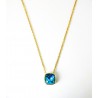 Collana Donna Liu-Jo LJ2888 In Acciaio Dorato Con Cristallo azzurro