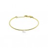 Bracciale Donna Liu-Jo LJ2542 Rigido In Acciaio Dorato Con Zircone