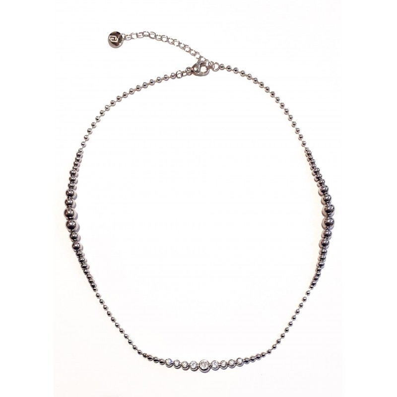 Collana Donna Liu-Jo LJ2825 In Acciaio Con Cristalli Centrali
