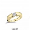 Anello Donna Liu-Jo LJ2589M16 In Acciaio Dorato Con Zircone Misura 18