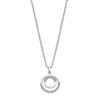 Collana Donna Lotus Style LS2180/1/1 In Acciaio Con Pendente Cerchio Con Strass