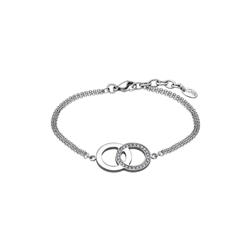 Bracciale Donna Lotus Style Acciaio Con Centrale Cerchi LS1913/2/1
