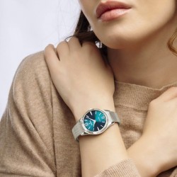 Orologio Donna Festina F20076/4 Con Quadrante Verde E Cinturino Maglia Milanese