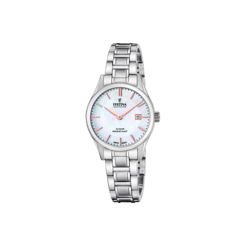 Orologio Donna Festina F20068/2 Con Quadrante Bianco Madreperla