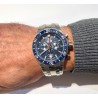 Orologio Uomo Jaguar J1022/2 Cronografo Con Quadrante Blu E Cinturino Acciaio