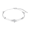 Bracciale Donna Lotus Silver LP3816-2/1 In Argento Doppio Filo Con Croce