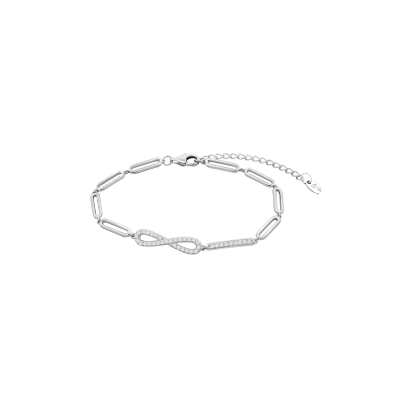 Bracciale Donna Lotus Silver LP3585-2/1 In Argento Con Infinito E Zirconi