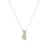 Collana Donna Lotus Silver LP3845-1/2 In Argento Con Pendente Bicolore Con Strass