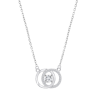 Collana Donna Lotus Silver LP3820-1/1 In Argento Con Centrale Cerchi Con Zirconi
