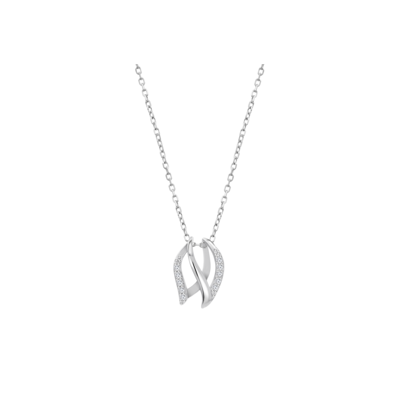 Collana Donna Lotus Silver LP3821-1/1 In Argento Con Pendente Con Zirconi