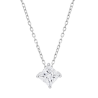 Collana Donna Lotus Silver LP3835-1/1 In Argento Punto Luce Con Zircone Quadrato