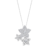 Collana Donna Lotus Silver LP3836-1/1 In Argento Con Pendente Fiori Con Zirconi