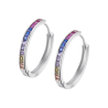 Orecchini Donna Lotus Silver LP3396-4/7 In Argento A Cerchio Con Zirconi Multicolore