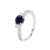 Anello Donna Lotus Silver LP3786-3/314 IN Argento Con Cristallo Blu E Zirconi