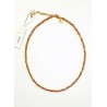 Collana Donna Liu-Jo LJ2892 In Acciaio Dorato Con Cristalli Verdi E Glicine