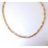Collana Donna Liu-Jo LJ2892 In Acciaio Dorato Con Cristalli Verdi E Glicine
