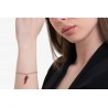 Bracciale Donna Luca Barra BK2758 In Acciaio Con Cornetto Rosso E Zircone