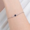 Bracciale Donna Luca Barra BK2777 In Acciaio Con Cristallo Blu A Stella E Zirconi