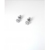 Orecchini Unisex Luca Barra OK1461 Punto Luce In Acciaio Con Zircone