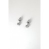 Orecchini Unisex Luca Barra OK1461 Punto Luce In Acciaio Con Zircone