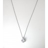 Collana Donna Luca Barra CK2137 Punto Luce In Acciaio Con Zircone
