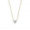 Collana Donna Luca Barra CK2095 In Acciaio Dorato Con Cristallo A Cuore