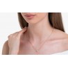 Collana Donna Luca Barra CK2095 In Acciaio Dorato Con Cristallo A Cuore