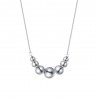 Collana Donna Luca Barra CK2078 In Acciaio Con Sfere Acciaio