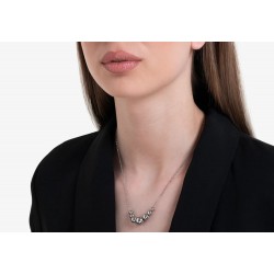 Collana Donna Luca Barra CK2078 In Acciaio Con Sfere Acciaio