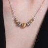 Collana Donna Luca Barra CK2079 In Acciaio Con Sfere Acciaio Bicolore