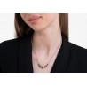 Collana Donna Luca Barra CK2079 In Acciaio Con Sfere Acciaio Bicolore