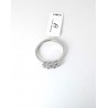 Anello Donna Luca Barra ANK599 Tipo Trilogy In Acciaio Con Zirconi