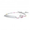 Bracciale Bambina Luca Barra JB236 In Acciaio Con Cavalluccio A Dondolo
