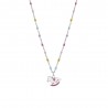 Collana Bambina Luca Barra JC159 In Acciaio Con Cavalluccio A Dondolo
