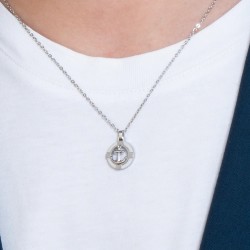 Collana Uomo Luca Barra CA519 In Acciaio Con Ancora