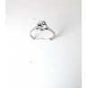 Anello Donna Luca Barra ANK592 Solitario In Acciaio Con Zircone Misura 18