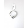 Anello Donna Luca Barra ANK592 Solitario In Acciaio Con Zircone Misura 18