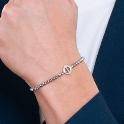 Bracciale Uomo Luca Barra BA1830 In Acciaio Con Rosa Dei Venti