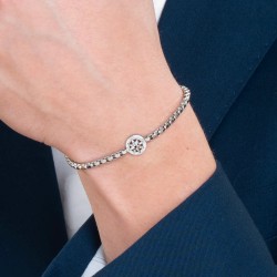 Bracciale Uomo Luca Barra BA1831 In Acciaio Con Rosa Dei Venti