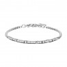 Bracciale Uomo Luca Barra BA1837 In Acciaio Con Elementi Acciaio