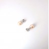 Orecchini Donna MIKIKO M.GTR65M B In Oro Bianco Con Perle Rosa 6,5/7 mm