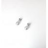 Orecchini Donna MIKIKO M.GTR65G B In Oro Bianco Con Perle Grigie 6,5/7 mm